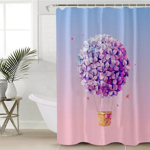 Image of Butterfly Balloon SWYL1191 Shower Curtain