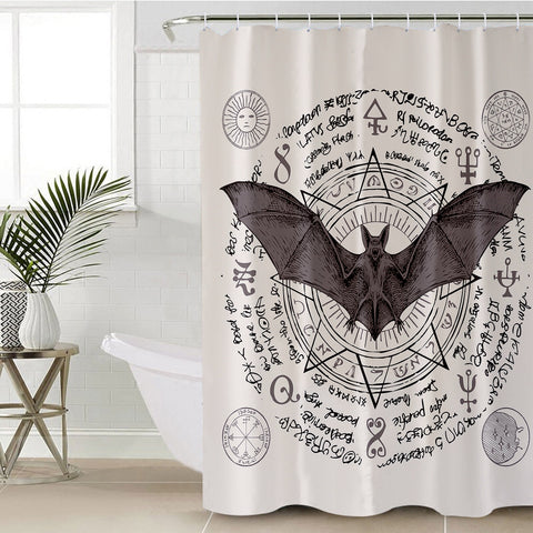 Image of Satanic Bat SWYL1200 Shower Curtain