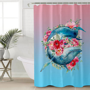 Rosy Whale SWYL1295 Shower Curtain