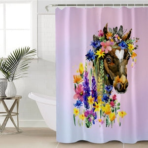 Adorable Horse SWYL1301 Shower Curtain