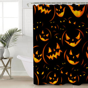 Pumpkin Faces SWYL1363 Shower Curtain