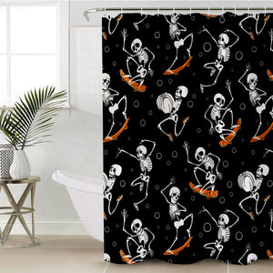 Snazzy Skully SWYL1365 Shower Curtain