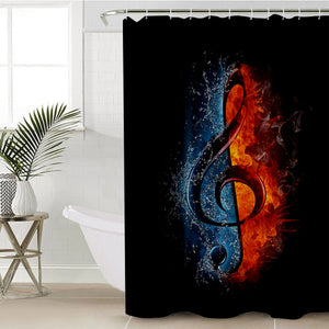 Treble Clef SWYL1370 Shower Curtain