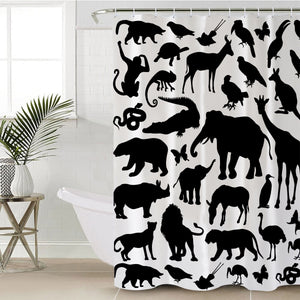 Animal Shadows SWYL1371 Shower Curtain