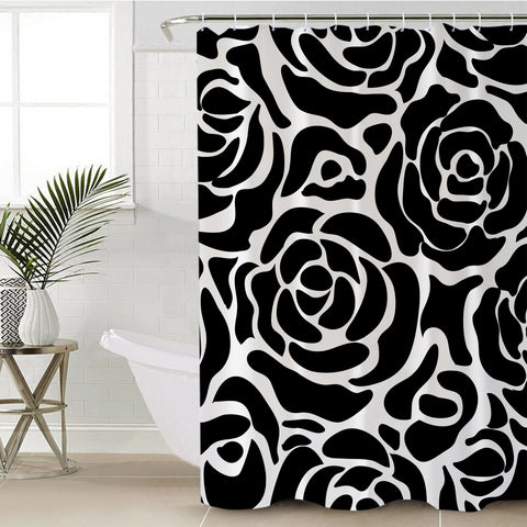 Image of Rose Pattern SWYL1377 Shower Curtain