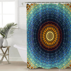 Concentric Lotus SWYL1390 Shower Curtain