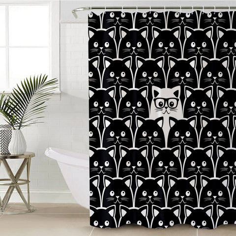 Image of Stand Out Cat SWYL1392 Shower Curtain