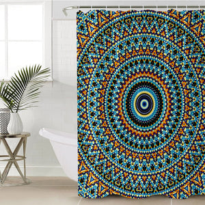 Concentric Rings SWYL1393 Shower Curtain