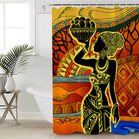 Image of African Lady SWYL1496 Shower Curtain