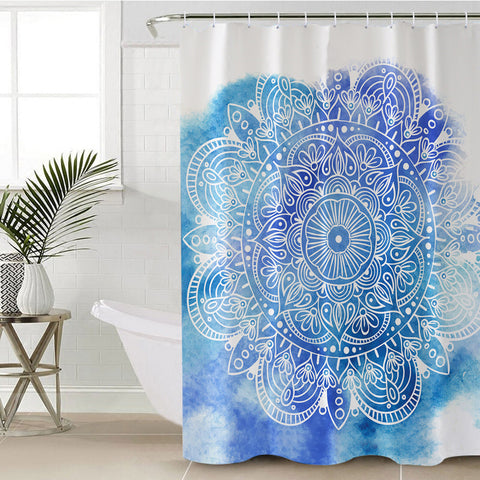 Image of Aquatic Mandala SWYL1500 Shower Curtain