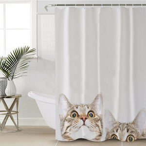 Curious Cats SWYL1502 Shower Curtain