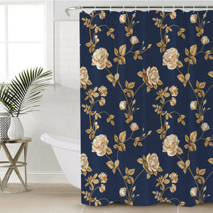 Golden Roses SWYL1504 Shower Curtain