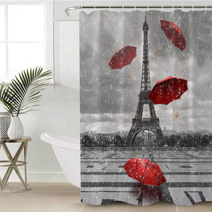 Rainy Paris SWYL1533 Shower Curtain