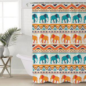 Elephant Trails SWYL1536 Shower Curtain