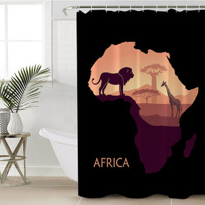 Africa SWYL1542 Shower Curtain