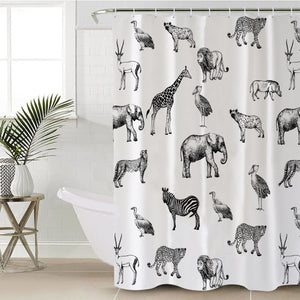 African Animal SWYL1544 Shower Curtain