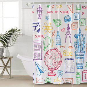 School Supplies SWYL1547 Shower Curtain