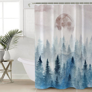 Hazy Forest SWYL1551 Shower Curtain