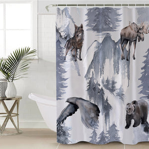 Snow Beast SWYL1553 Shower Curtain