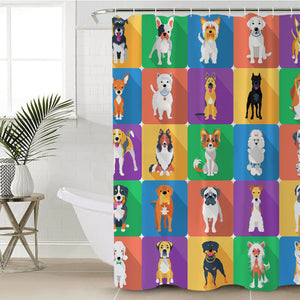 Dog Profiles SWYL1565 Shower Curtain