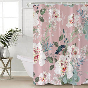 White Apricot SWYL1568 Shower Curtain