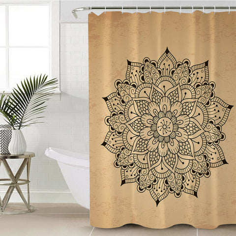 Image of Concentric Lotus SWYL1619 Shower Curtain