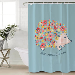 Flowery Porcupine SWYL1620 Shower Curtain