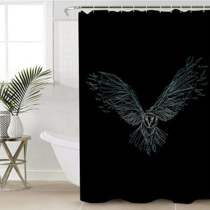 Crystallized Owl SWYL1622 Shower Curtain