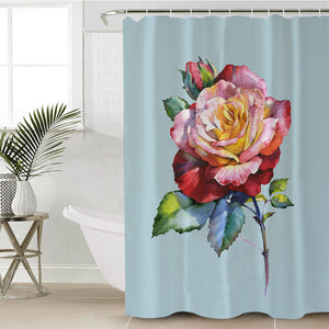 Multicolored Rose SWYL1625 Shower Curtain