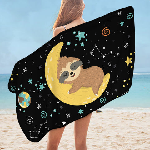 Image of Baby Space Sloth SWYL1628 Bath Towel