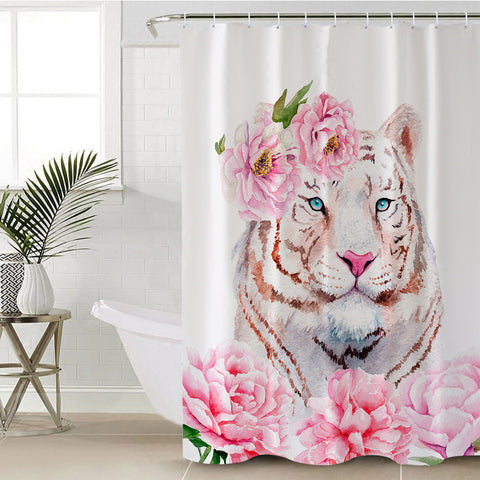 Image of Rosy Tiger SWYL1631 Shower Curtain