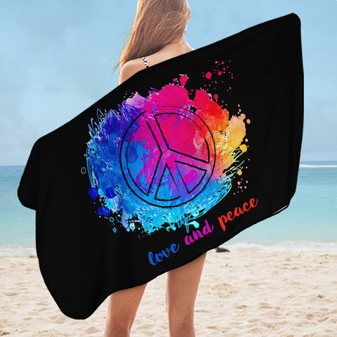 Image of Love & Peace SWYL1636 Bath Towel