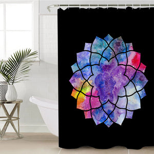 Nebula Flower SWYL1638 Shower Curtain