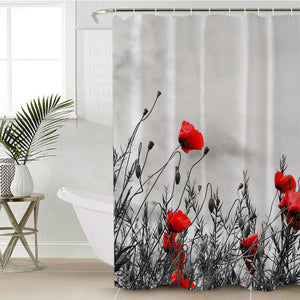 Red Flower SWYL1640 Shower Curtain