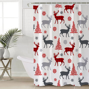 Christmas Moose SWYL1641 Shower Curtain