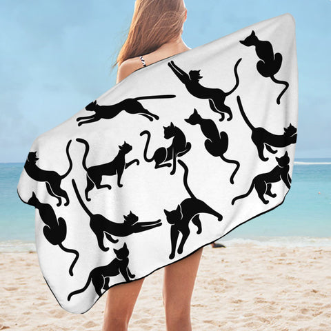 Image of Cat Shadows SWYL1651 Bath Towel