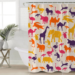 Animal Shadows SWYL1652 Shower Curtain