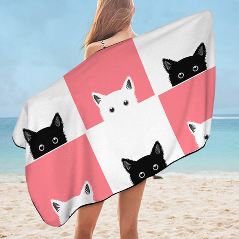 Image of Cat Boxes SWYL1653 Bath Towel