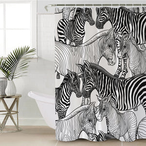 Zebra SWYL1660 Shower Curtain