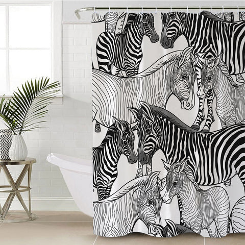 Image of Zebra SWYL1660 Shower Curtain