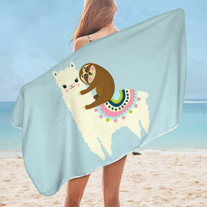 Sloth & Llama SWYL1662 Bath Towel