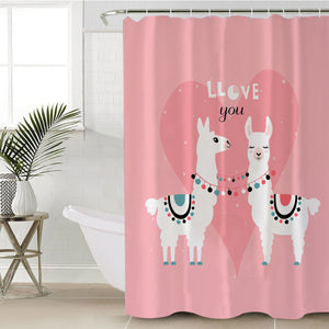 Love Llama SWYL1666 Shower Curtain