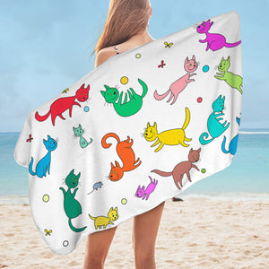 Playful Cats SWYL1740 Bath Towel