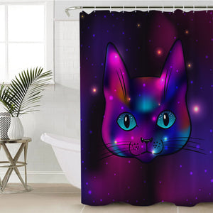 Space Cat SWYL1744 Shower Curtain