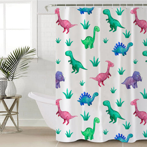 Image of Cute Dinosaurs SWYL1745 Shower Curtain