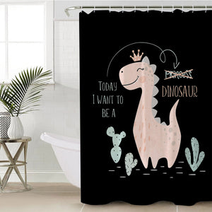 Kawaii Dinosaur SWYL1747 Shower Curtain