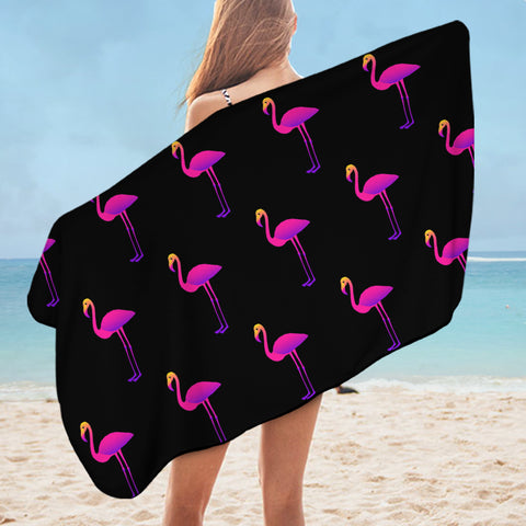 Image of Pink Flamingos SWYL1751 Bath Towel