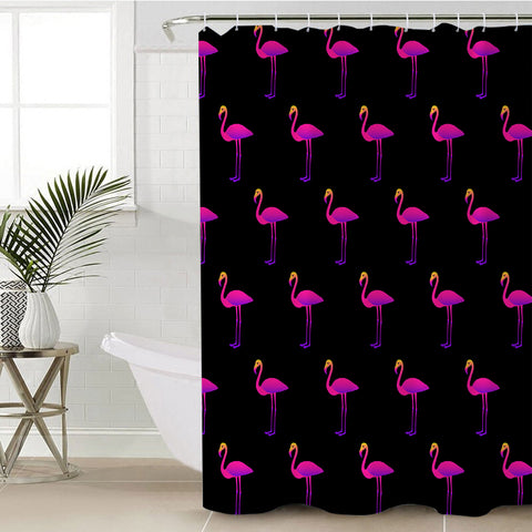 Image of Flamingos SWYL1751 Shower Curtain
