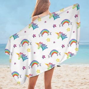 Rainbow Unicorn SWYL1752 Bath Towel