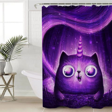 Image of Mystique Cat SWYL1756 Shower Curtain